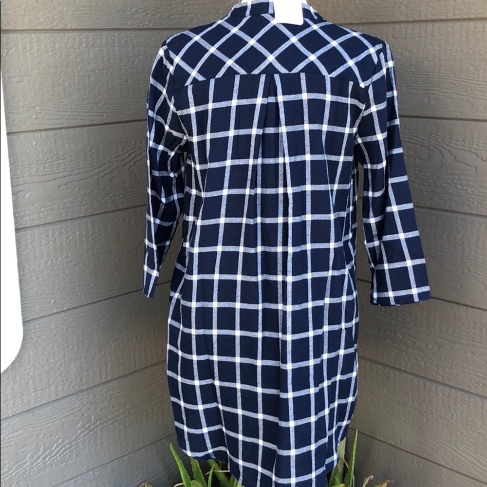 MOD REF Flannel Plaid Dress. - Picture 4 of 5
